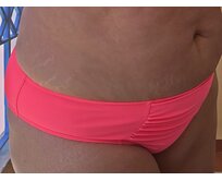 Ebbie Spodní díl dámských plavek – bokovky – psycho red s řasením na straně Velikost: 2XL, Kalhotky: bokovky 2XL