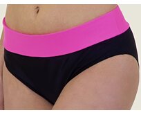 Ebbie Spodní díl dámských plavek – zvýšené bokovky – černo-růžové Velikost: 3XL, Kalhotky: zvýšené bokovky 3XL