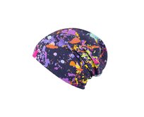 Ebbie Bavlněná čepice Beanie - BAREVNÉ CÁKANCE Velikost: 0-1 0-1
