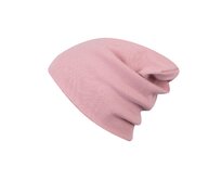 Ebbie Bavlněná čepice Beanie - RŮŽOVÁ - ŽEBROVANÁ Velikost: 57 57