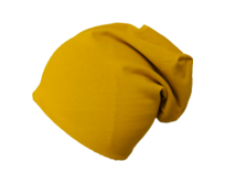 Ebbie Bavlněná čepice Beanie - HOŘČICOVÁ Velikost: 54 54