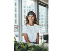 Ebbie Bavlněná čelenka s gumičkou  - DŽUNGLE LUNA