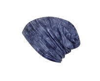 Ebbie Bavlněná čepice Beanie - RIFLOVINA MODRÁ Velikost: 0-1 0-1, Hladký úplet