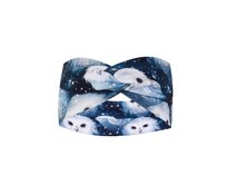 Ebbie Bavlněná čelenka - BÍLÁ SOVA Velikost: M M, Hladký úplet