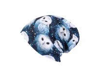 Ebbie Bavlněná čepice Beanie - BÍLÁ SOVA Velikost: 2-4 2-4, Hladký úplet