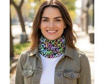 Ebbie Bavlněný nákrčník - PASTELOVÁ SRDÍČKA Velikost: dětský dětský, Hladký úplet