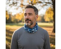 Ebbie Bavlněný nákrčník - STÍHAČKY MODRÉ Velikost: dětský dětský, Hladký úplet