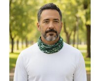 Ebbie Bavlněný nákrčník - STÍHAČKY ZELENÉ Velikost: dospělý dospělý, Hladký úplet