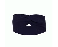 Ebbie Bavlněná čelenka - MODRÁ Velikost: M M, Hladký úplet