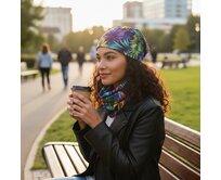 Ebbie Bavlněný nákrčník - DŽUNGLE LUNA Velikost: dětský dětský, Hladký úplet