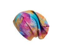 Ebbie Bavlněná čepice Beanie - BAREVNÁ FANTAZIE Velikost: 6+ 6+, Hladký úplet