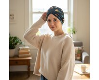 Ebbie Bavlněný turban - ZELENOZLATÉ LISTY Velikost: 54 54