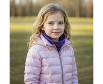 Ebbie Bavlněný nákrčník - FIALOVÝ Velikost: dětský dětský, Hladký úplet