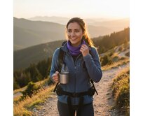 Ebbie Bavlněný nákrčník - FIALOVÝ Velikost: dospělý dospělý, Hladký úplet