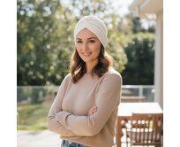 Ebbie Turban-style madeira - ECRU Velikost: 54 54, Madeirový úplet