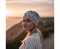 Ebbie Turban-style madeira - ŠEDÝ Velikost: 57 57, Madeirový úplet