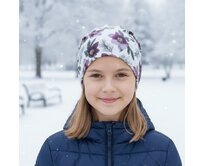 Ebbie Bavlněná čepice Beanie -  ČEMEŘICE Velikost: 6+  let 6+  let, Hladký úplet