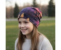 Ebbie Bavlněná čepice Beanie -  FANTASTICKÝ LES Velikost: 6+  let 6+  let, Hladký úplet