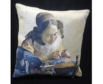 GOBELÍNOVÝ POVLAK NA POLŠTÁŘ - LA DENTELLIÈRE BY VERMEER