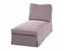 Dekoria Potah na lenošku Ektorp volně stojící - jednoduchý styl, tlumená růžová, szezlong Ektorp wolnostojący, Velvet, 704-14