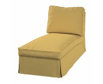Dekoria Potah na lenošku Ektorp volně stojící - jednoduchý styl, matně žlutá, szezlong Ektorp wolnostojący, Cotton Panama, 702-41