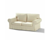 Dekoria Potah na pohovku IKEA Ektorp 2-místná rozkládací NOVÝ MODEL 2012, krémová, Ektorp 2-m rozkl. od 2012, Chenille, 161-39