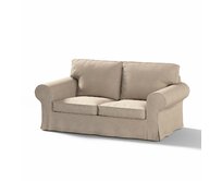 Dekoria Potah na pohovku IKEA Ektorp 2-místná rozkládací NOVÝ MODEL 2012, šedo-béžová, Ektorp 2-m rozkl. od 2012, Etna, 705-09