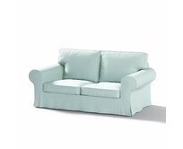 Dekoria Potah na pohovku IKEA Ektorp 2-místná rozkládací NOVÝ MODEL 2012, pastelově blankytná , Ektorp 2-m rozkl. od 2012, Cotton Panama, 702-10