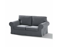Dekoria Potah na pohovku IKEA Ektorp 2-místná rozkládací NOVÝ MODEL 2012, grafitová šeď, Ektorp 2-m rozkl. od 2012, Velvet, 704-12