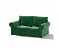 Dekoria Potah na pohovku IKEA Ektorp 2-místná rozkládací NOVÝ MODEL 2012, lahvová zeleň, Ektorp 2-m rozkl. od 2012, Velvet, 704-13
