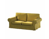 Dekoria Potah na pohovku IKEA Ektorp 2-místná rozkládací NOVÝ MODEL 2012, olivově zelená, Ektorp 2-m rozkl. od 2012, Velvet, 704-27