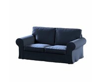 Dekoria Potah na pohovku IKEA Ektorp 2-místná rozkládací NOVÝ MODEL 2012, tmavě modrá, Ektorp 2-m rozkl. od 2012, Ingrid, 705-39