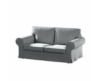 Dekoria Potah na pohovku IKEA Ektorp 2-místná rozkládací NOVÝ MODEL 2012, šedá tmavá, Ektorp 2-m rozkl. od 2012, Ingrid, 705-42