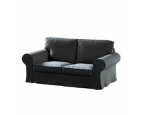 Dekoria Potah na pohovku IKEA Ektorp 2-místná rozkládací NOVÝ MODEL 2012, grafitová, Ektorp 2-m rozkl. od 2012, Ingrid, 705-43