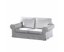 Dekoria Potah na pohovku IKEA Ektorp 2-místná rozkládací NOVÝ MODEL 2012, světle šedý melanž, Ektorp 2-m rozkl. od 2012, Amsterdam, 704-45