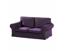 Dekoria Potah na pohovku IKEA Ektorp 2-místná rozkládací NOVÝ MODEL 2012, fialová, Ektorp 2-m rozkl. od 2012, Etna, 161-27