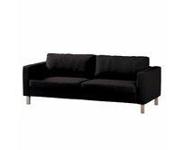 Dekoria Potah na pohovku IKEA Karlstad, 3-místná, rozkládací, Shadow Grey - grafitová, Potah na Karlstad, 3-místná, rozkládací, Cotton Panama, 702-08