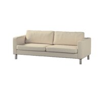 Dekoria Potah na pohovku IKEA Karlstad, 3-místná, rozkládací, krémová, Potah na Karlstad, 3-místná, rozkládací, Chenille, 161-39