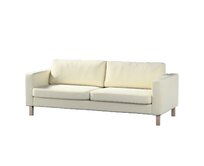 Dekoria Potah na pohovku IKEA Karlstad, 3-místná, rozkládací, smetanově bílá, Potah na Karlstad, 3-místná, rozkládací, Velvet, 704-10
