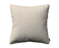 Dekoria Gabi - potah na polštář šňůrka po obvodu, šedo-béžová, 60 x 60 cm, Linen, 392-10