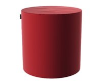 Dekoria Sedák Barrel- válec pevný,  d40cm, výška 40cm, sytá červená, ø40 cm x 40 cm, Velvet, 704-15