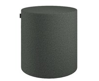 Dekoria Sedák Barrel- válec pevný, d40cm, výška 40cm, tmavě šedá, ø40 cm x 40 cm, Teddy, 702-83