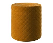 Dekoria Sedák Barrel pevný, s prošitím, d40cm, výška 40cm, medová, průměr 40cm výška 40cm, Velvet, 704-23