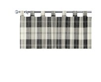 Dekoria Lambrekin na poutkách, černo-bílá kostka, 130 x 40 cm, Edinburgh, 115-74