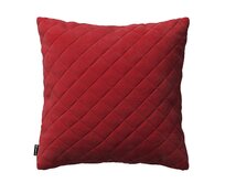 Dekoria Potah Kinga s prošitím 43 x 43 cm, sytá červená, 43 x 43 cm, Velvet, 704-15