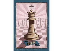Dekoria Obraz na plátně Vintage Chess II, 35 x 50 cm