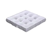 Dekoria Sedák Kuba s úchytem 40x40x6cm nebo 50x50x10cm, bílá, 50 x 50 x 10 cm, Damasco, 613-00