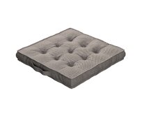 Dekoria Sedák Kuba s úchytem 40x40x6cm nebo 50x50x10cm, šedo-béžová, 50 x 50 x 10 cm, Etna, 705-09
