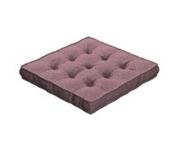Dekoria Sedák Kuba s úchytem 40x40x6cm nebo 50x50x10cm, růžový melanž s černou nitkou, 50 x 50 x 10 cm, Amsterdam, 704-48