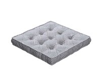 Dekoria Sedák Kuba s úchytem 40x40x6cm nebo 50x50x10cm, vzor v odstínech šedé, 50 x 50 x 10 cm, Sunny, 143-45